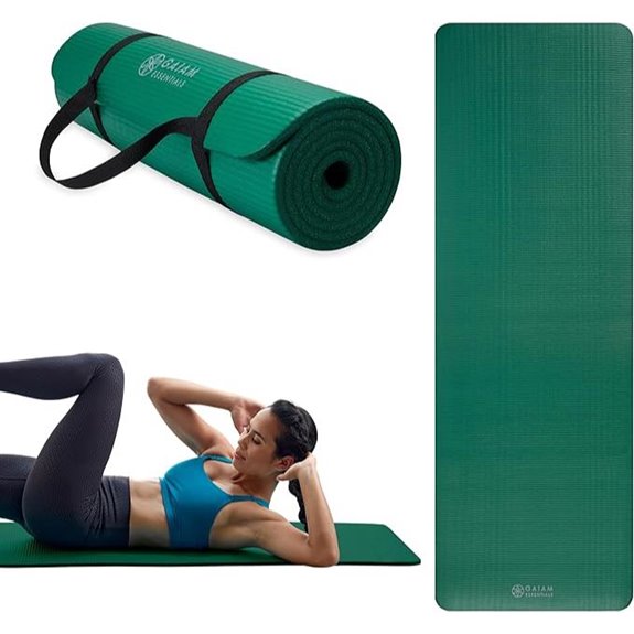 Gaiam Essentials 10mm Yoga & Pilates Mat with Strap