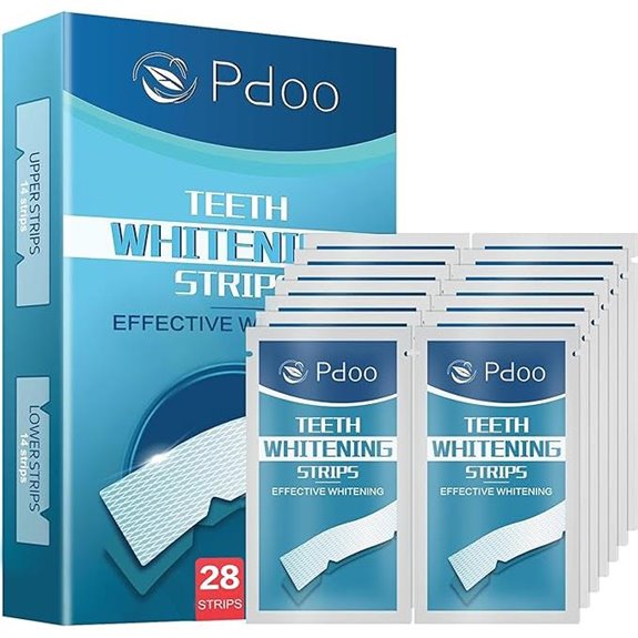 Teeth Whitening Strips Kit 14 Treatments 28 Non-Slip Strips