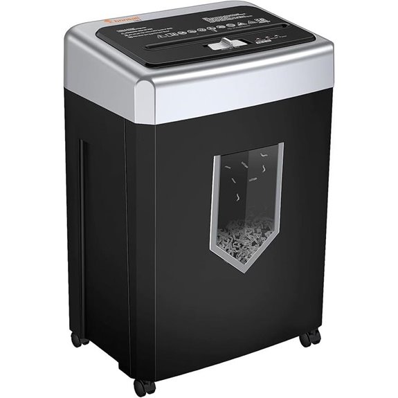 Bonsaii 15-Sheet Crosscut Paper Shredder with Anti-Jam