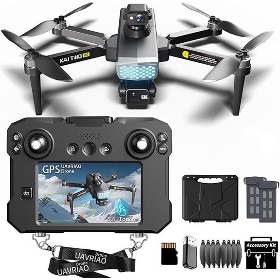 5.6” 4K Drone with Gimbal GPS Obstacle Avoidance