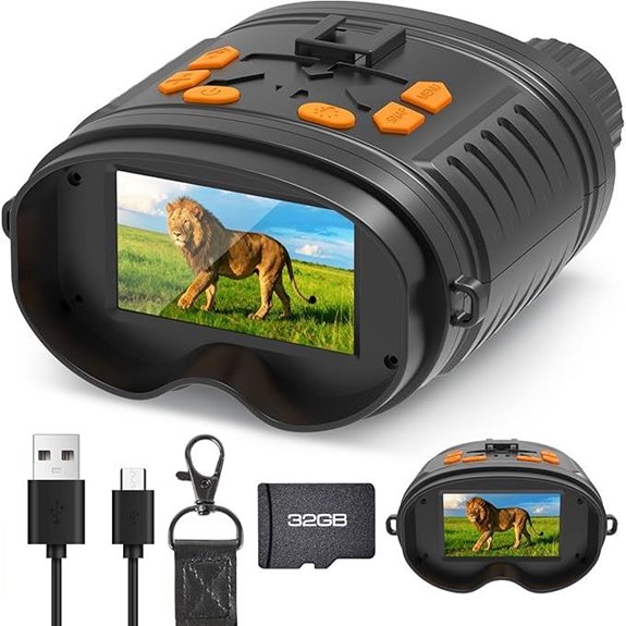4K Night Vision Binoculars with 32GB Card