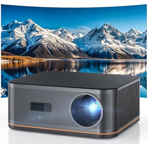 HAPPRUN 4K Full HD WiFi Bluetooth Projector