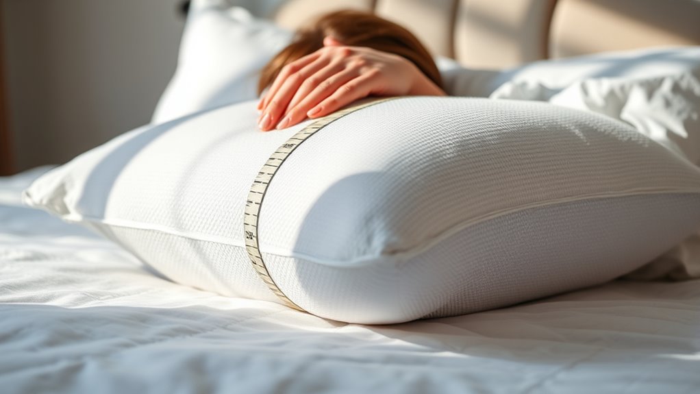 adjust pillow for proper support