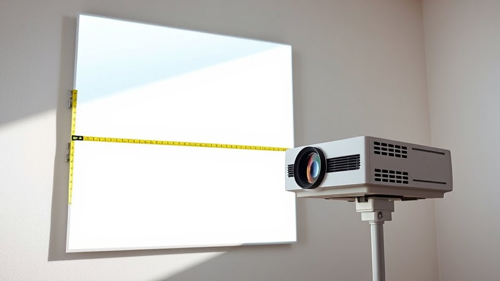 adjust projector for perfect fit