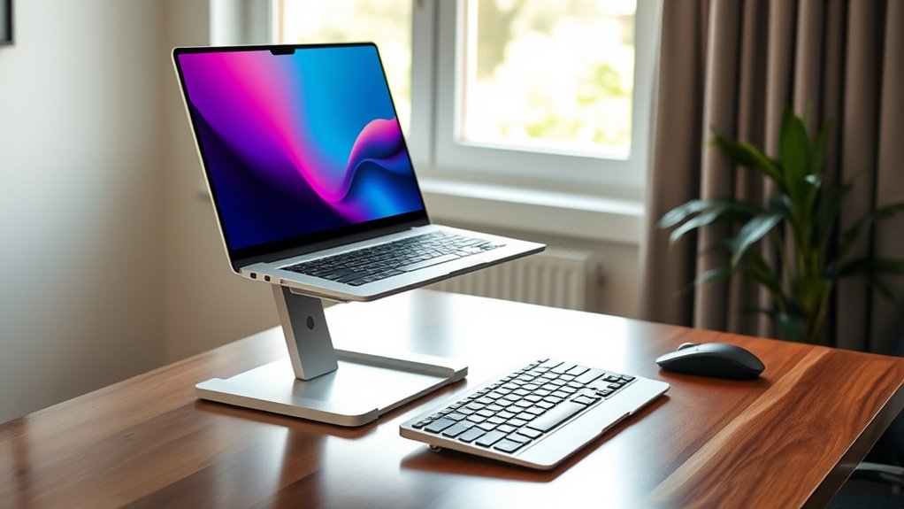 adjust screen to eye level