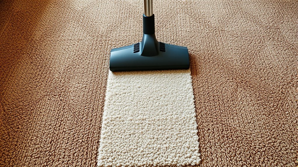 adjust vacuuming for different carpets