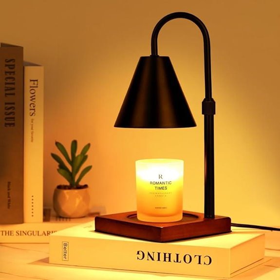 Modern Candle Warmer Lamp with Timer and Dimmable Light