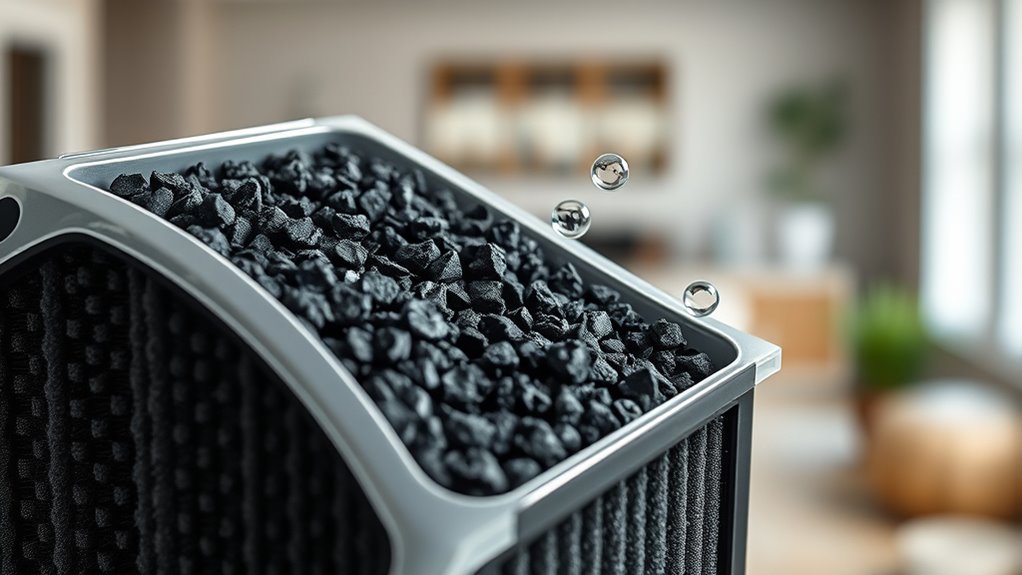 adsorption removes airborne pollutants