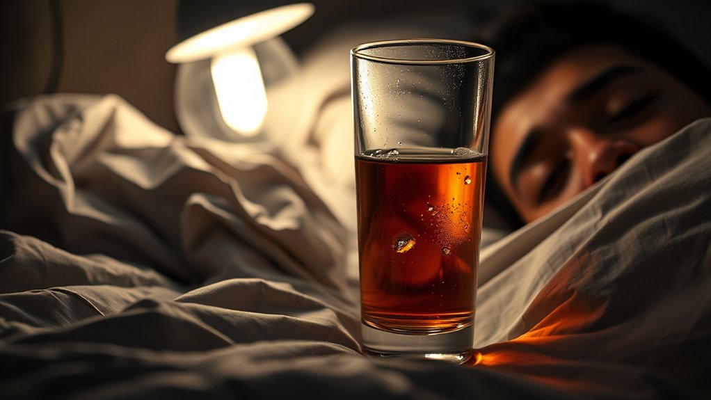 alcohol disrupts restorative sleep