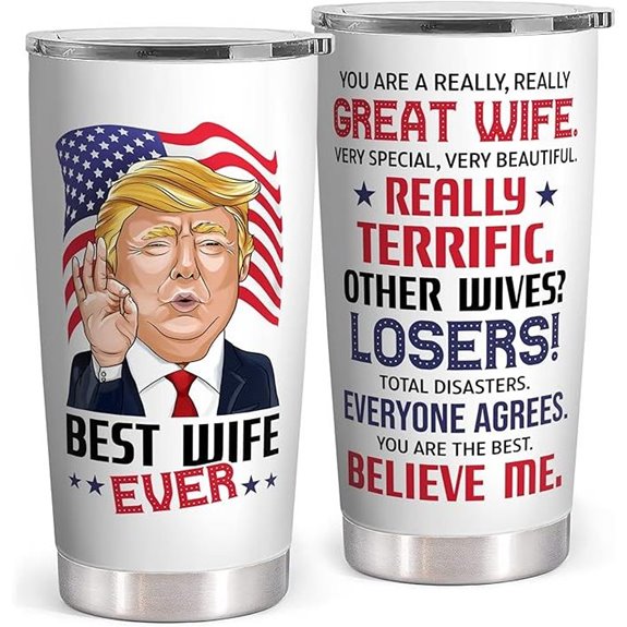 Wedding Anniversary Gift: 20oz Stainless Steel Tumbler for Wife