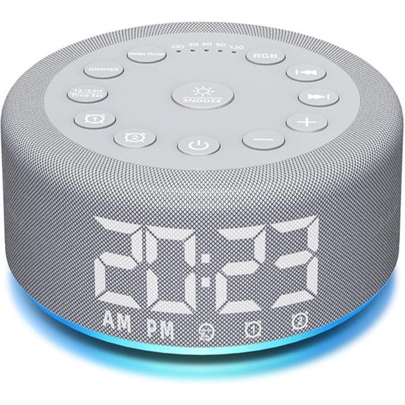 Sound Machine Night Light Alarm Clock with Baby Sounds