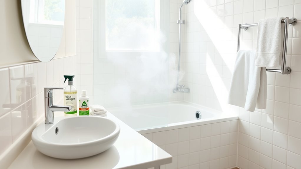 bathroom cleaning and disinfecting