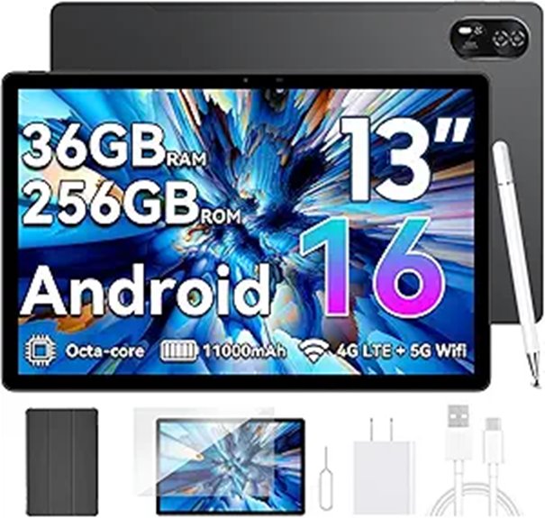 Blackview 16 Android Tablet with 36GB RAM 256GB Storage