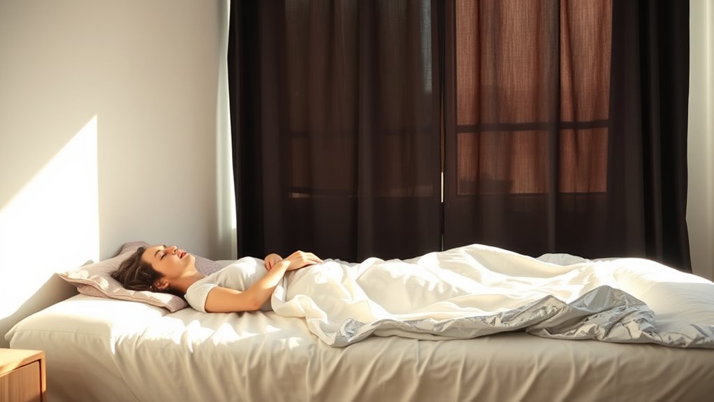 block sunlight with blackout curtains