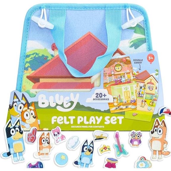 Bluey Felt Playhouse with Characters and Storage