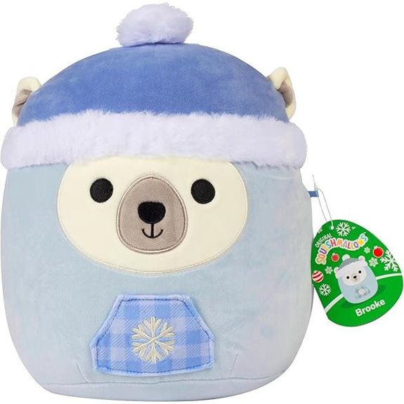 Squishmallows Brooke Polar Bear Christmas Plush