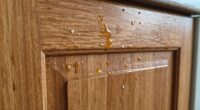 cabinet sticky grease residue