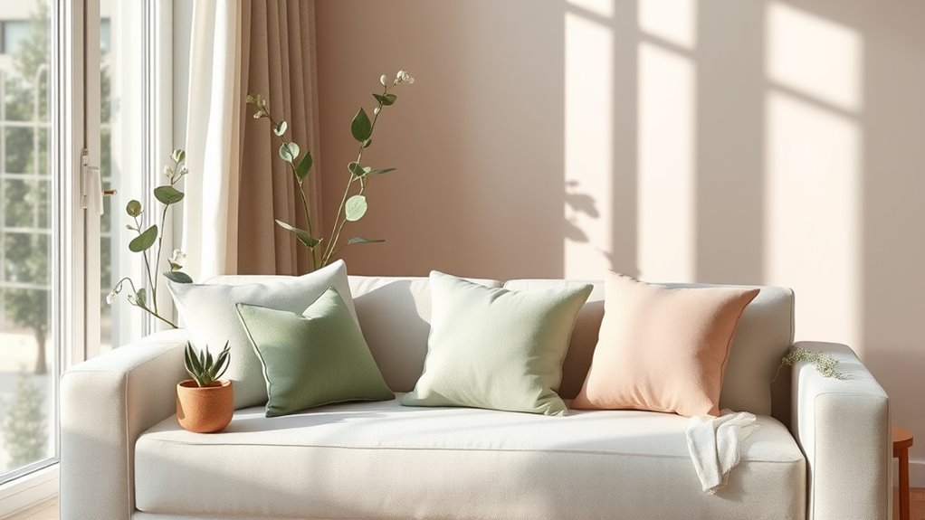 calming muted color palette