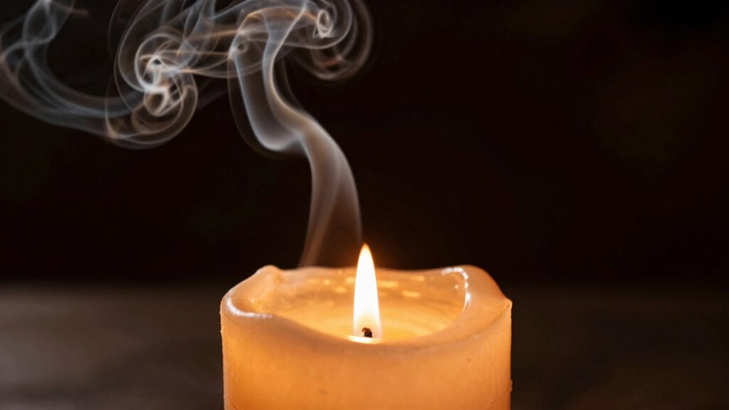 candle and incense pollution