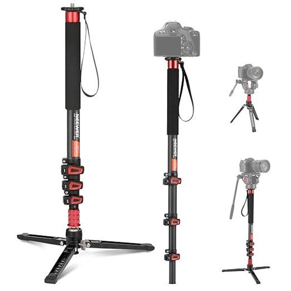 NEEWER 67.7 Carbon Fiber Monopod with Detachable Base