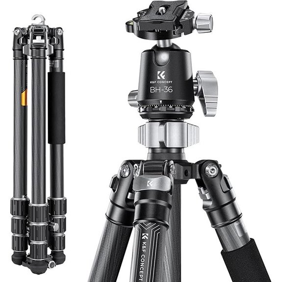 K&F Concept X-Series Carbon Fiber Tripod with Ball Head