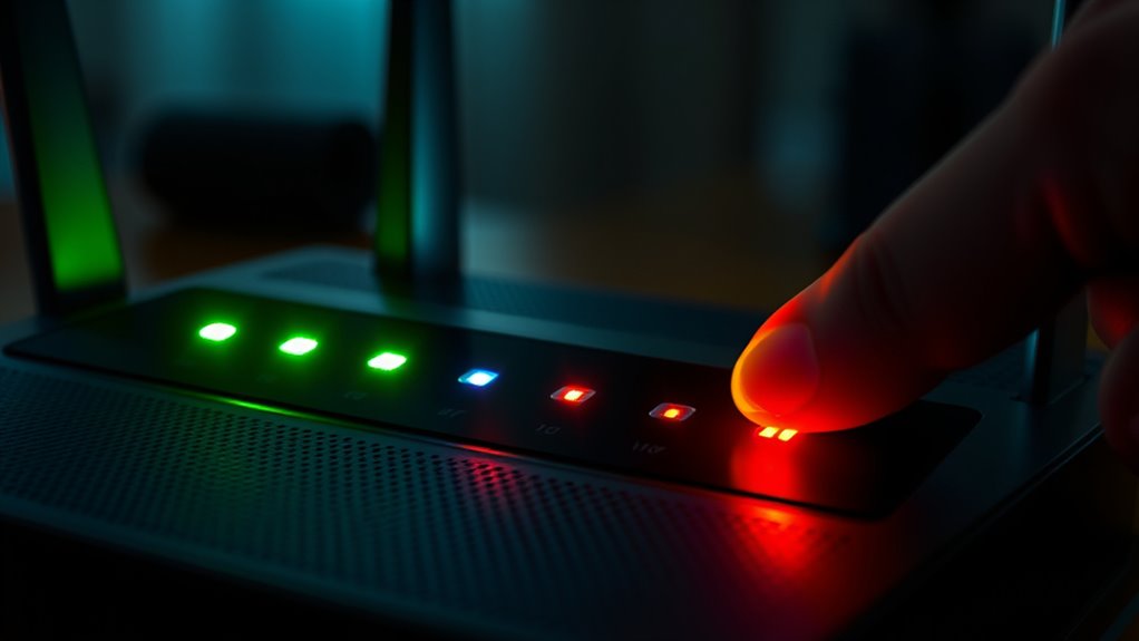 check router indicator lights