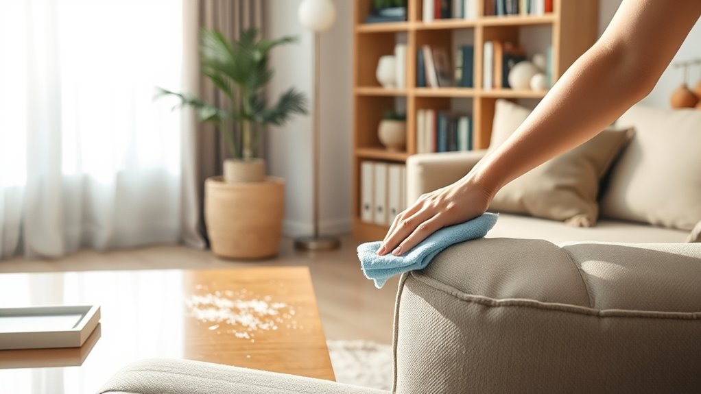 clean high touch surfaces regularly