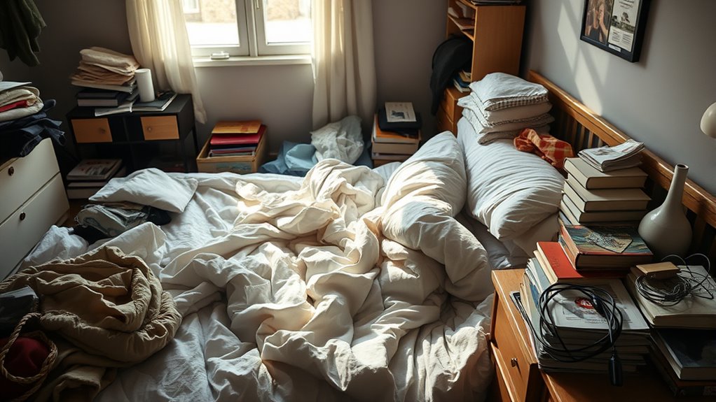 clutter disrupts sleep quality