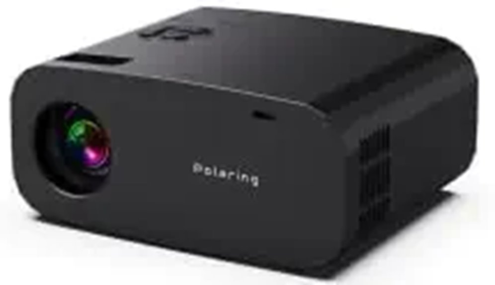 Mini 4K WiFi Bluetooth Portable Projector with Apps