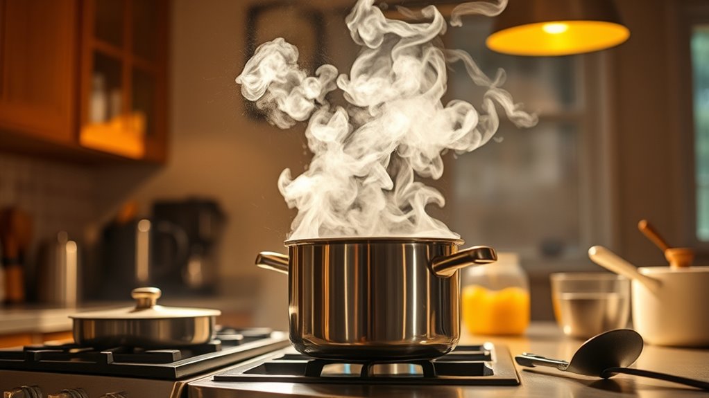 cooking increases airborne particles