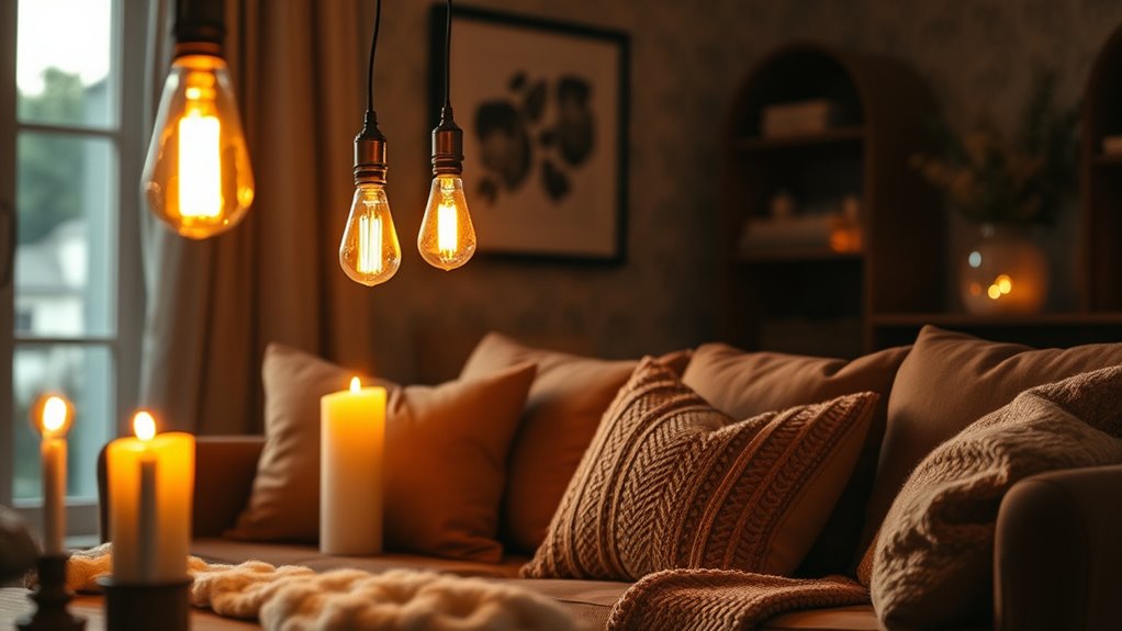 cozy well designed lighting choices