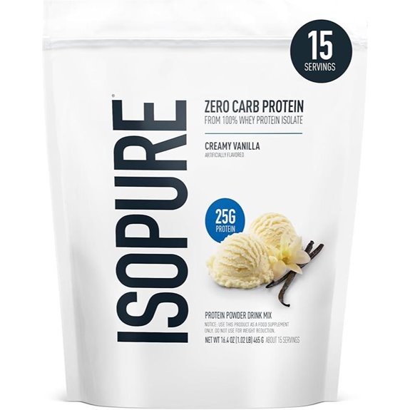 Isopure Zero Carb Whey Protein Powder (Creamy Vanilla)