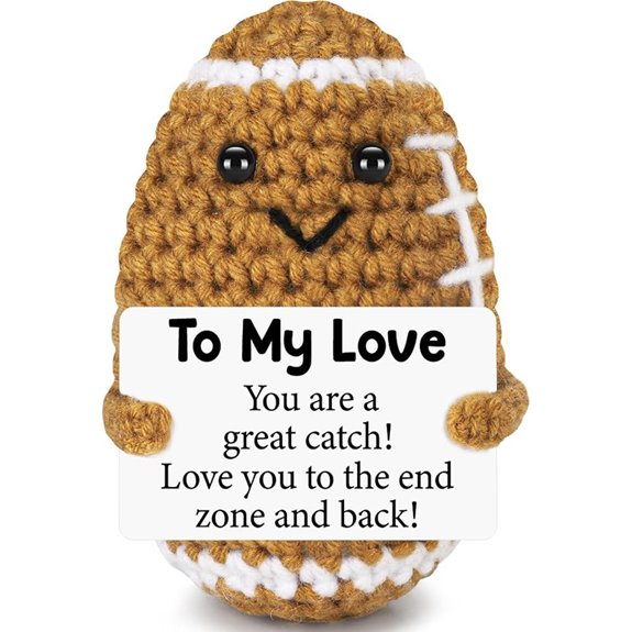 Crochet Football Love Gift for Him or Her