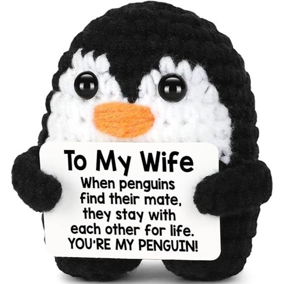 Handmade Crochet Penguin Gift for Wife and Her