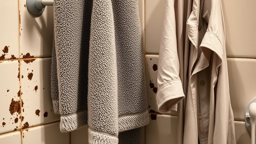 dry towels promptly and ventilate