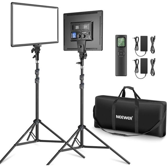 Neewer 18 LED Video Light Kit with Tripod (2-Pack)