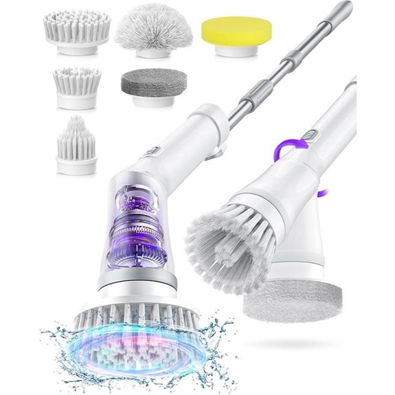 electric scrubber with brushes
