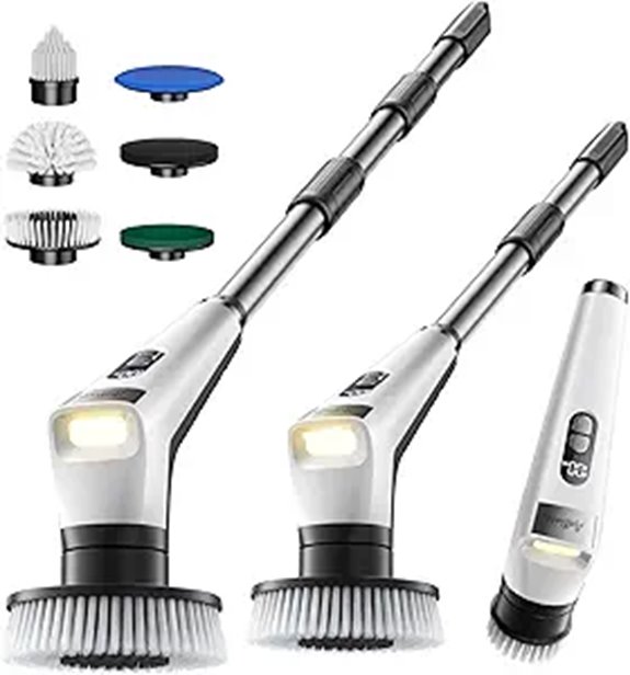 electric scrubber with light