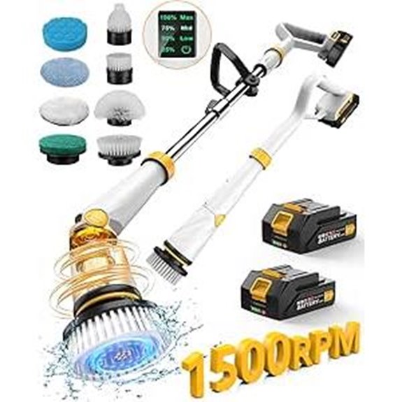 electric spin scrubber batteries