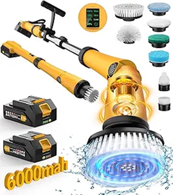 electric spin scrubber eight brushes