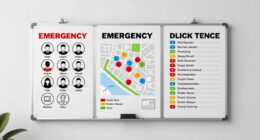 emergency contact and meeting details