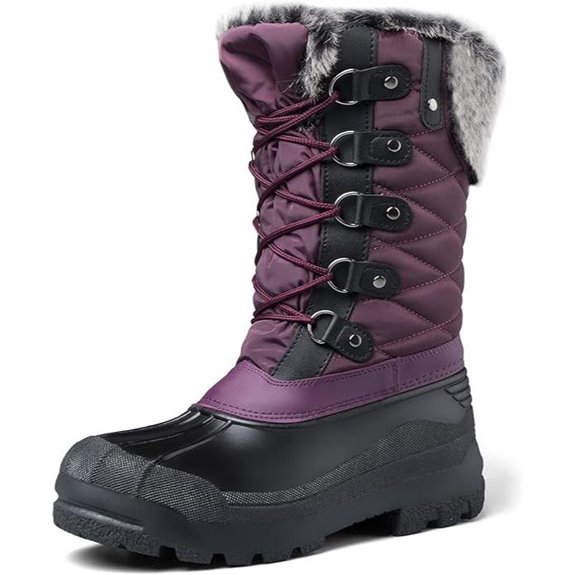 Mysoft Women's Waterproof Insulated Snow Boots