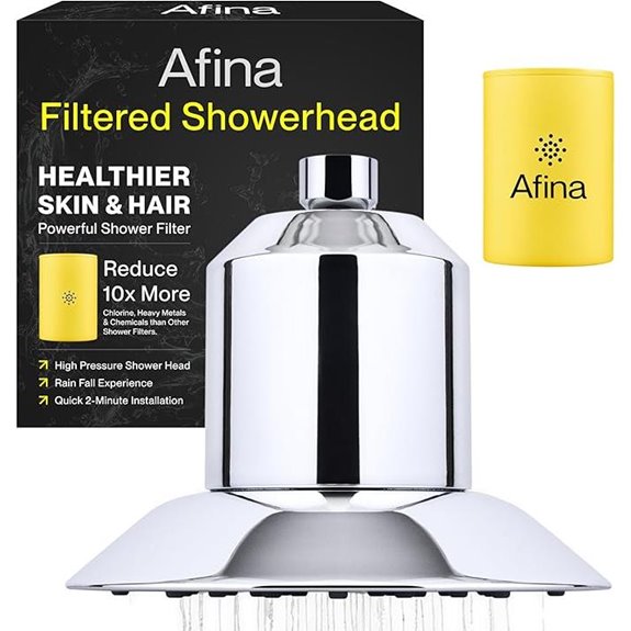 Afina Water Softening Shower Head with Filter