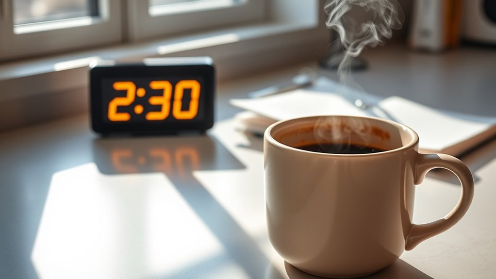 finish coffee six hours before