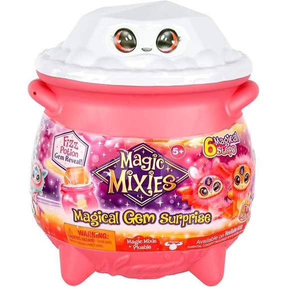 Magic Mixies Fire Magic Cauldron with Plushie and Ring