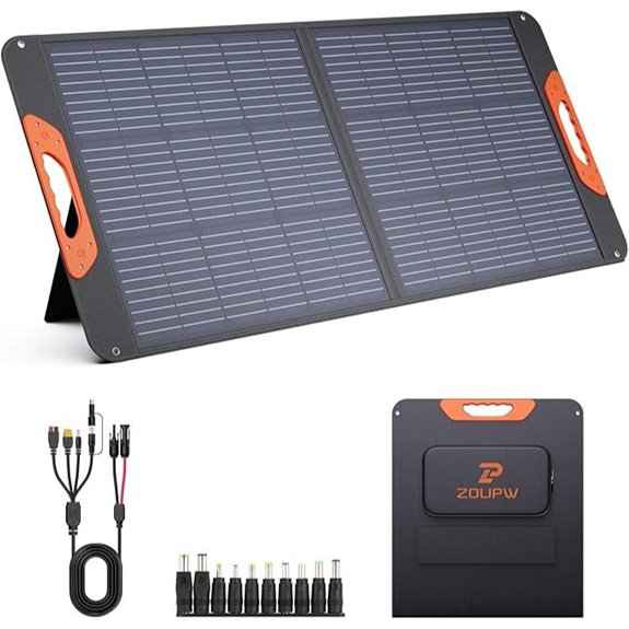 Portable 100W Foldable Solar Panel with USB and IP67