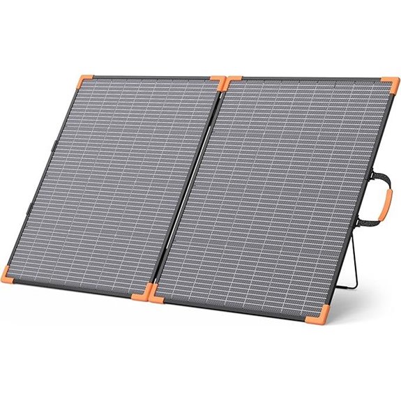 200W Bifacial Foldable Solar Panel with Kickstands