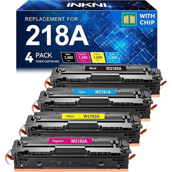 218A Toner Cartridges 4 Pack for HP LaserJet Printers
