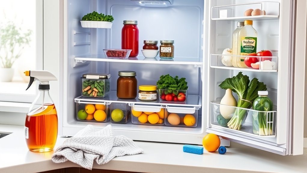 gather supplies before cleaning