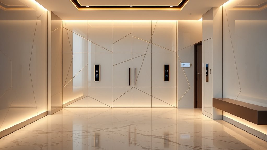 hidden biometric door locks